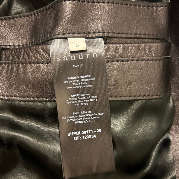 Sandro Paris biker jacket size small - Picture 3 of 4